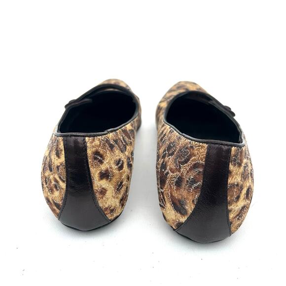 Donald J Pliner Henna Leopard Print Tapestry Mary Jane Ballet Flats Size 9.5 - Picture 7 of 9
